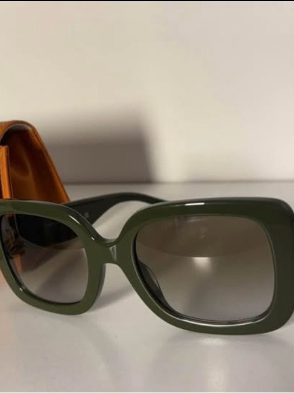 Tory Burch olive Green Cat-Eye Sunglasses